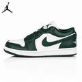 Air Jordan 1 Low Olive Green and White Unisex Sneakers DC0774-113
