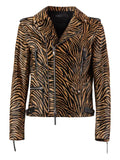 Giuseppe Zanotti Kian animal-print biker jacket