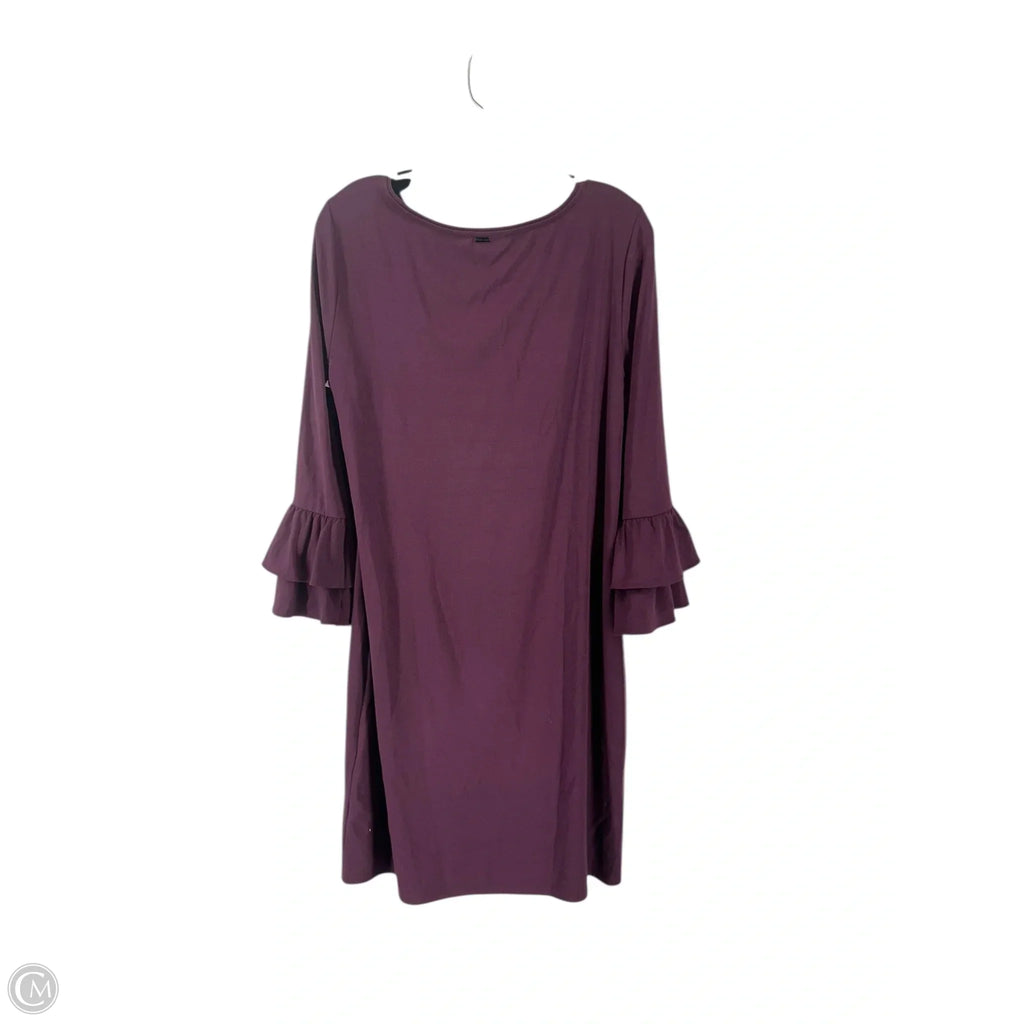 Dress Casual Midi By White House Black Market In Maroon, Size: M