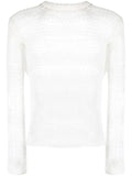 HELIOT EMIL open-knit crew-neck jumper