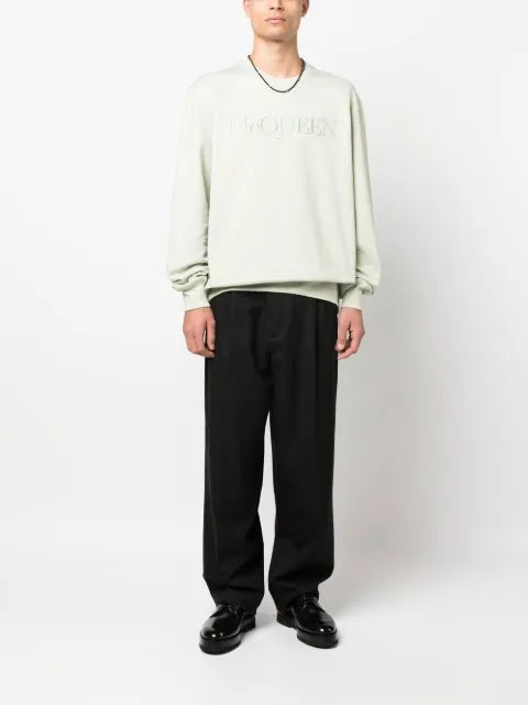 Alexander McQueen logo-embroidered sweatshirt