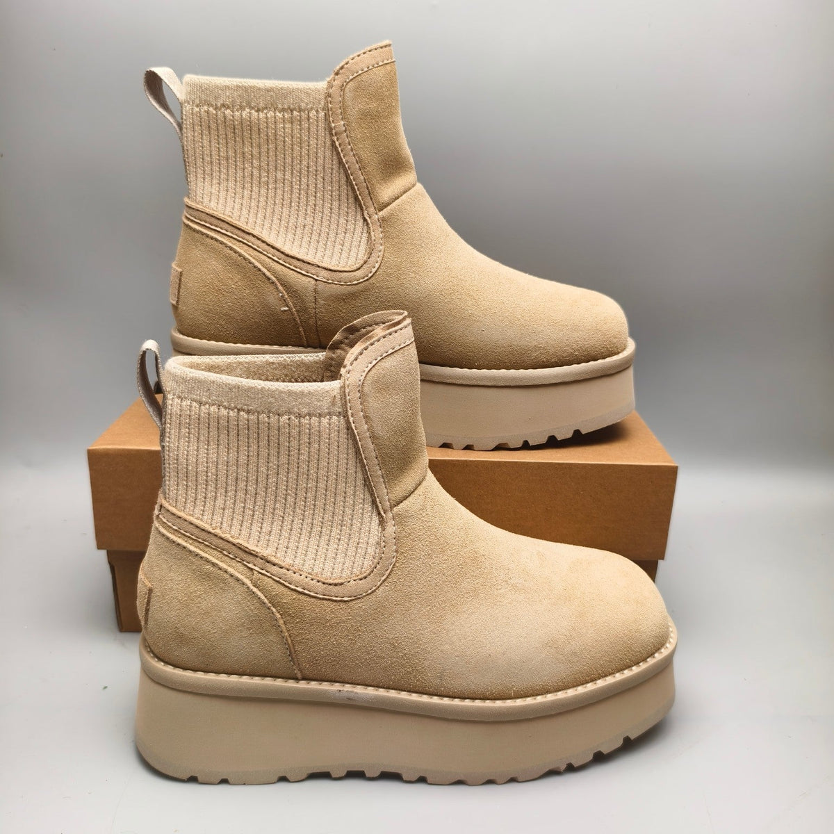 Sand 5cm Chunky Platform Fashion Sneakers — New Arrival | In Stock