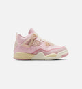 Air Jordan 4 Retro Pink Pearl and Iced Carmine Preschool Girls' Sneakers - Pearl Pink/Iced Carmine/Coconut Milk