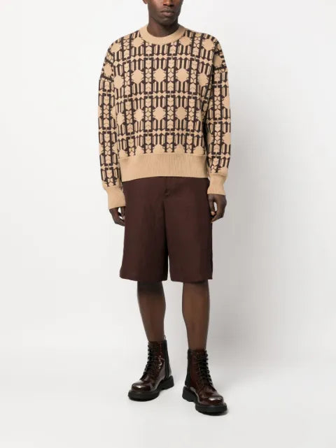 Palm Angels jacquard sweater