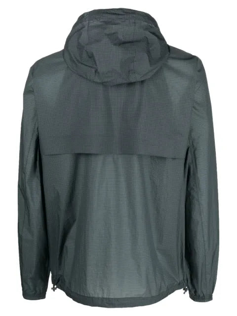 K-Way logo-patch hooded jacket