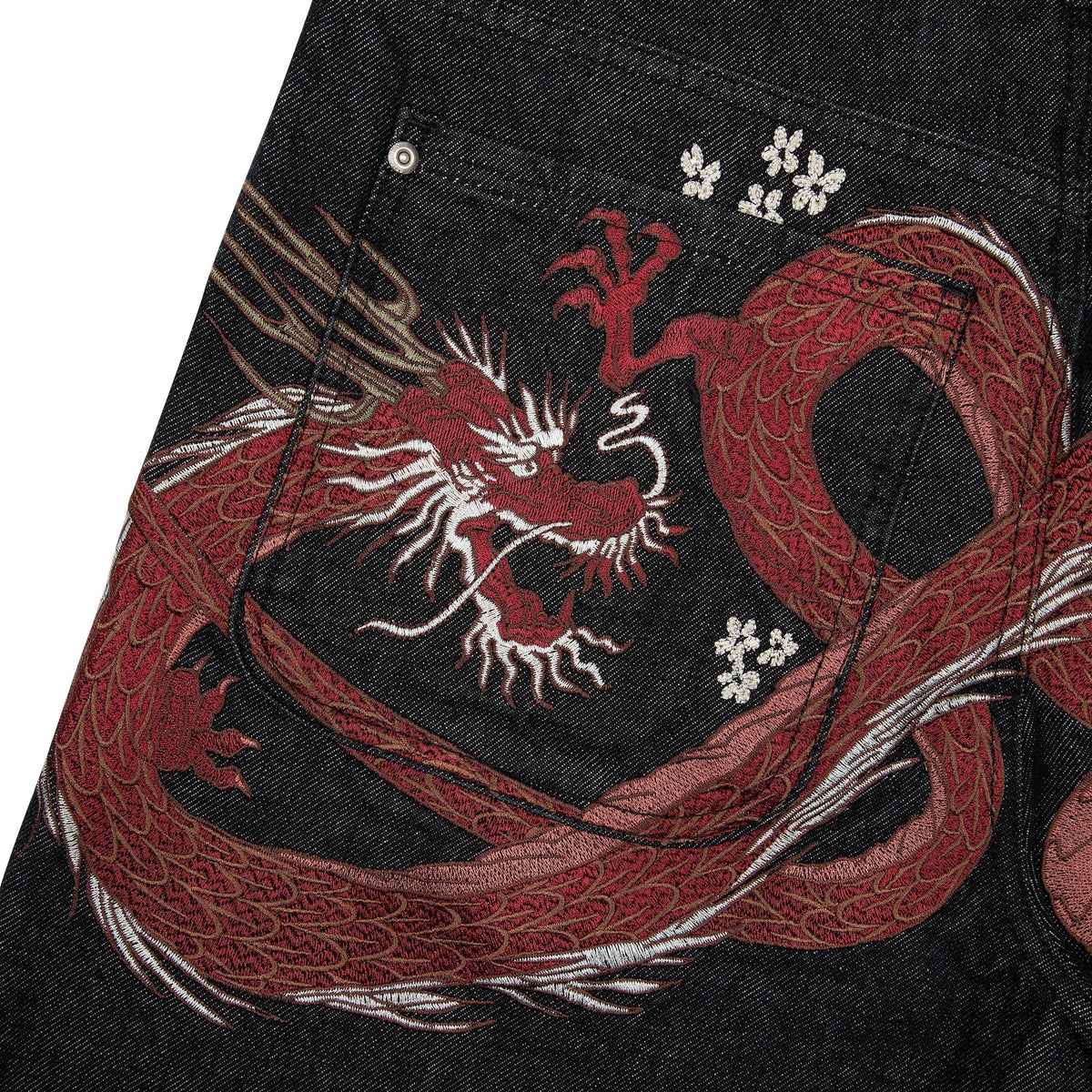 "yakuza" raw Denim black