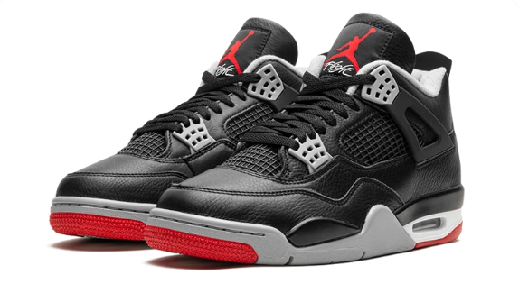 Air Jordan 4 Retro 'Bred Reimagined' – FV5029-006 | Black & Fire Red AJ4 with Premium Reimagined Construction & OG Bred Energy
