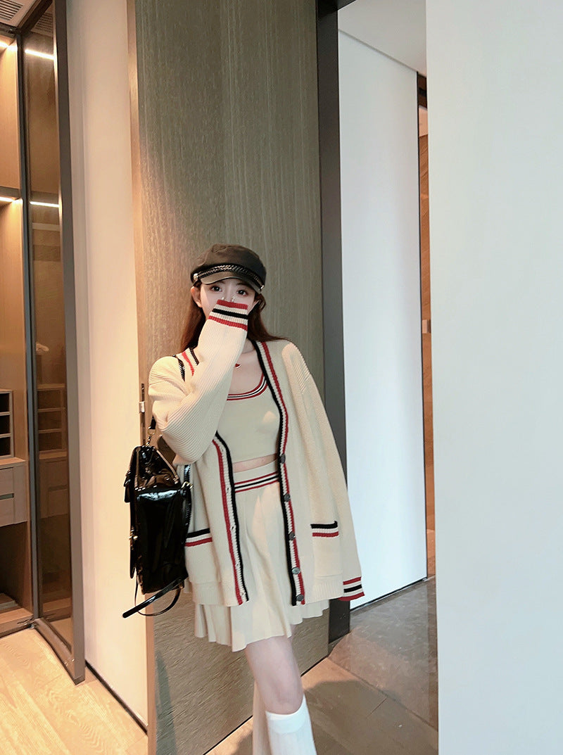 Women's Sleeveless Top and Pleated Skirt Set | Thom Browne