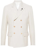 Lardini double-breasted linen blazer