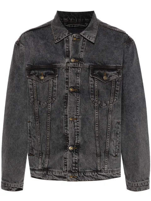 Y/Project logo-patch denim jacket