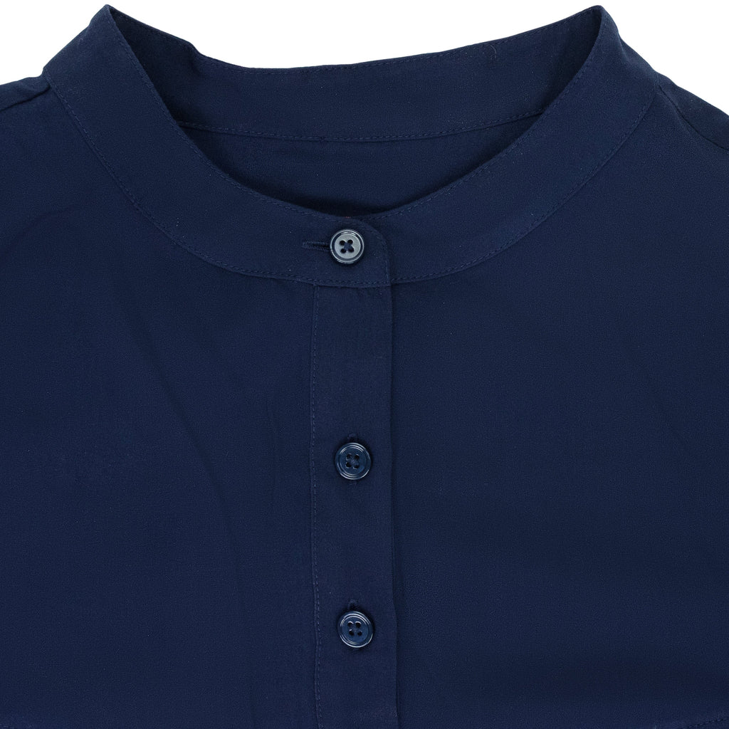 Blue Pleated Dress