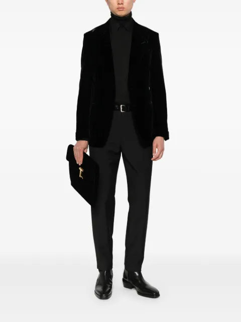 TOM FORD Shelton single-breasted velvet blazer