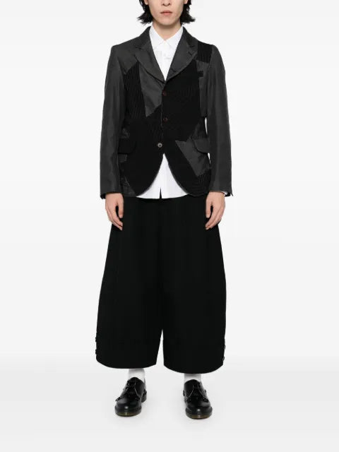 Black Comme Des Garçons patchwork blazer