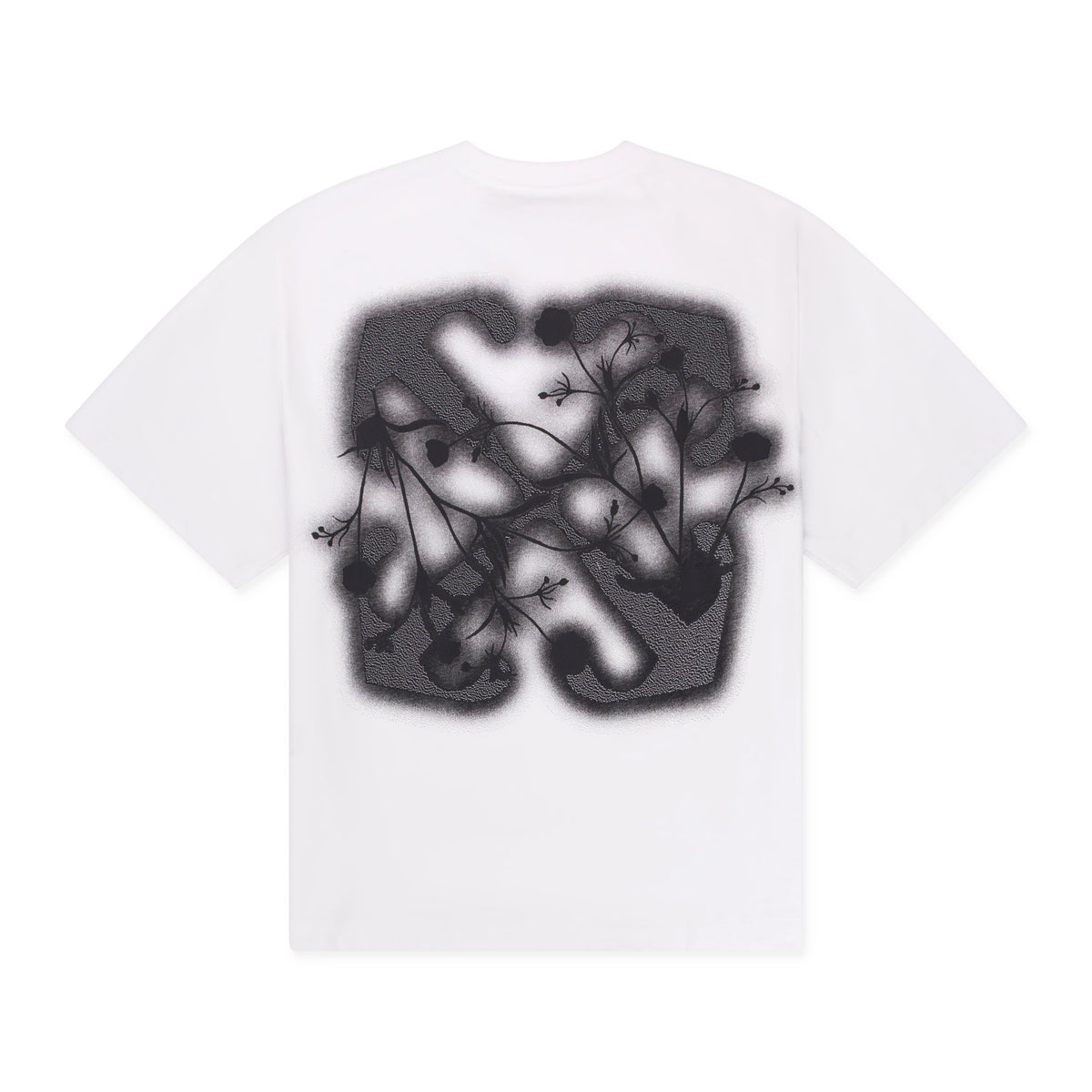 White Flower Arrow Skate T-shirt