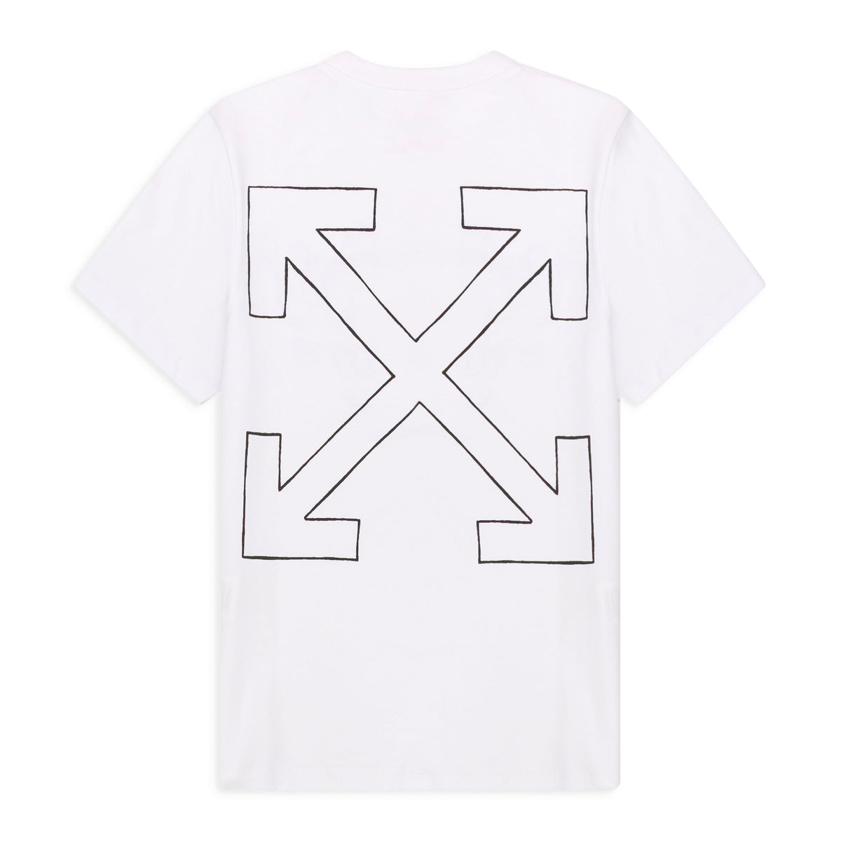 White Slim Fit Eagle Arrow T-shirt