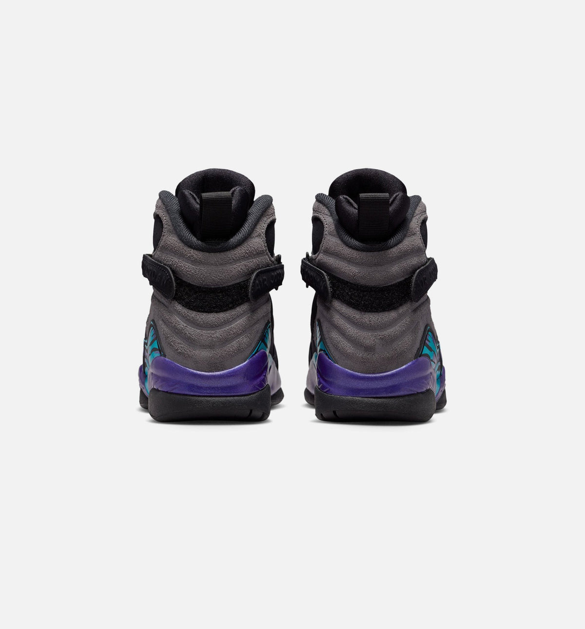 Air Jordan 8 Retro Aqua Grade School Lifestyle Shoe – Black/Multi Color/Bright Concord