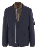sacai zip-detail button jacket