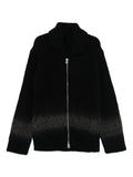 sacai zip-front cardigan