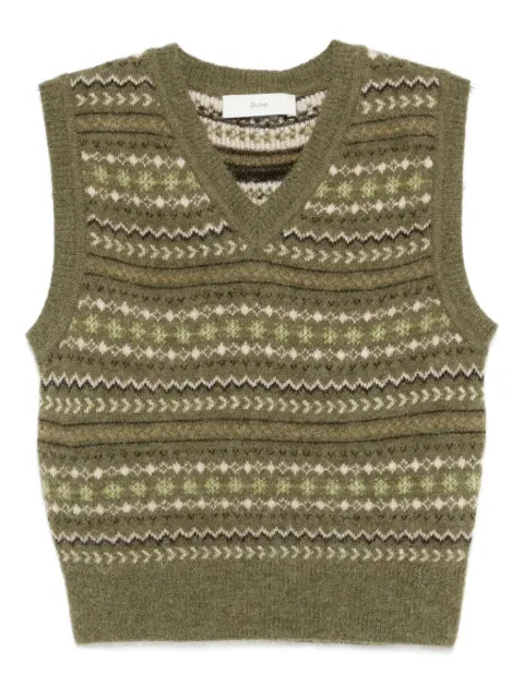 DUNST V-neck sleeveless sweater