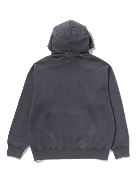 A BATHING APE® logo-patch hoodie