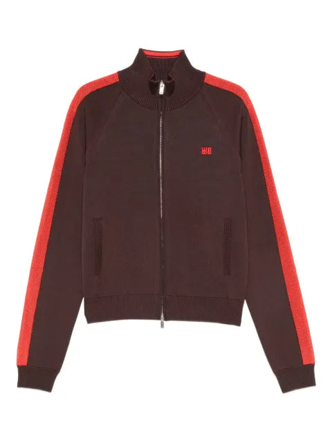 Wales Bonner zip-fastening striped sweatshirt