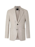 Zegna light beige coat in wool, linen and silk crossover style