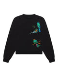 PLACE OF ËLMS birds-embroidered sweatshirt