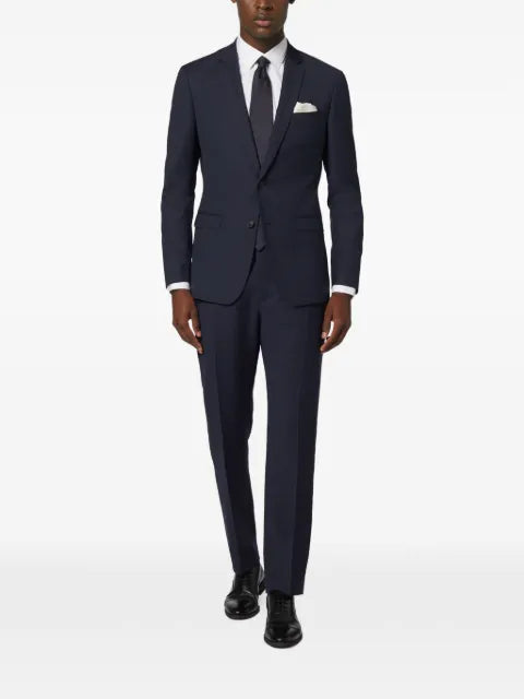 Boggi Milano micro patterned stretch wool blazer