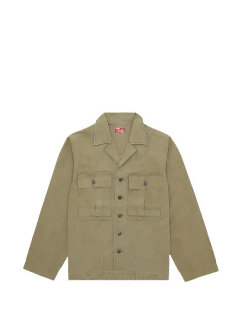 Fortela Richard button front-pocket overshirt