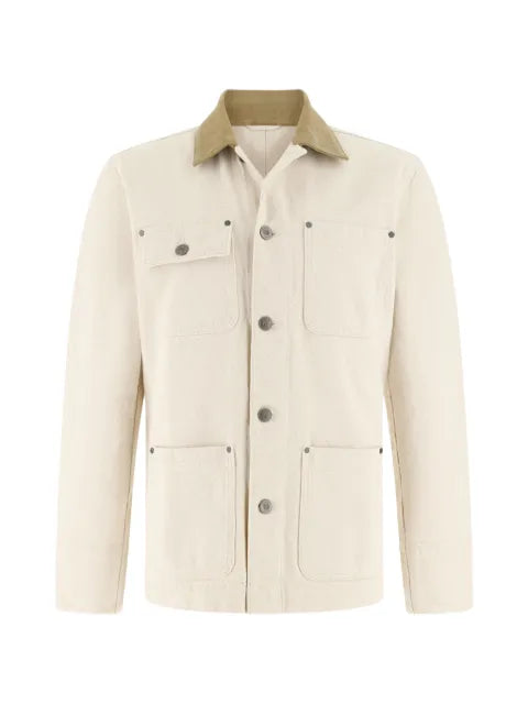 Boggi Milano shacket in cotton denim