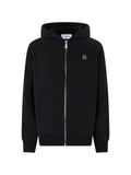 Philipp Plein logo-plaque zip-up hoodie