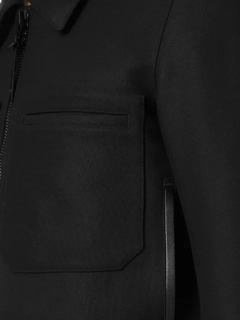 TOM FORD lacquered wool tricotine battle jacket