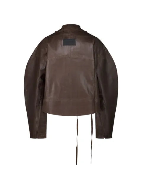 Ottolinger zip glazed denim jacket