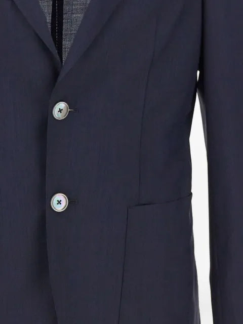 BOSS single-breasted seersucker blazer