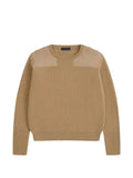 GOSHA RUBCHINSKIY ribbed-knit elbow-patch sweater