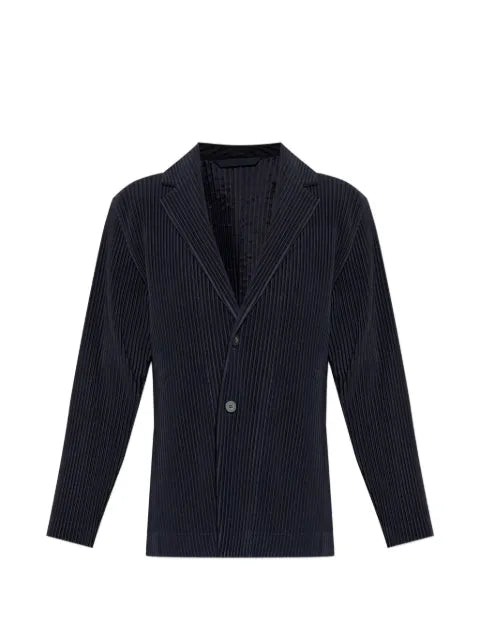 Homme Plissé Issey Miyake plissé-effect notched-lapel blazer