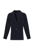 Homme Plissé Issey Miyake plissé-effect notched-lapel blazer