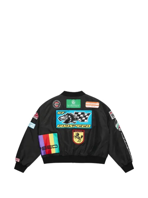 GODSPEED multi-patch bomber jacket