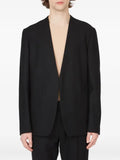 Maison Margiela collarless signature four-stitch jacket