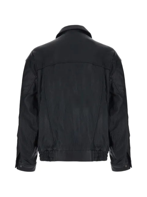 DUNST panelled leather jacket