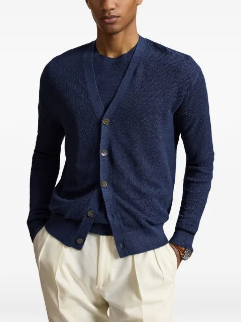 Polo Ralph Lauren waffle-knit V-neck cardigan