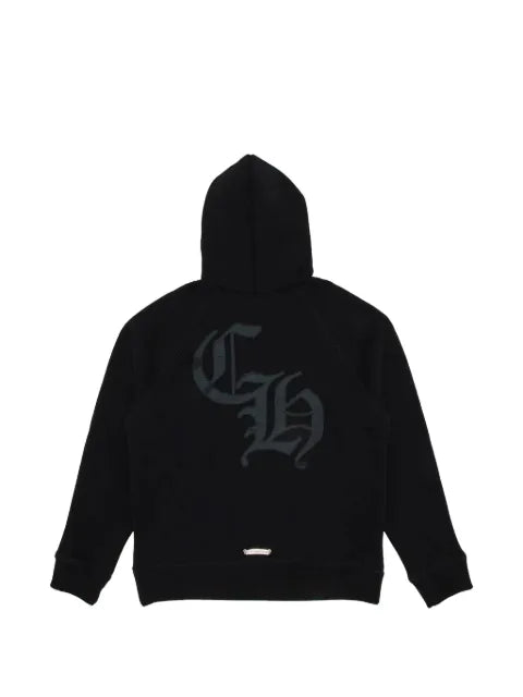 Chrome Hearts logo-embroidery hoodie