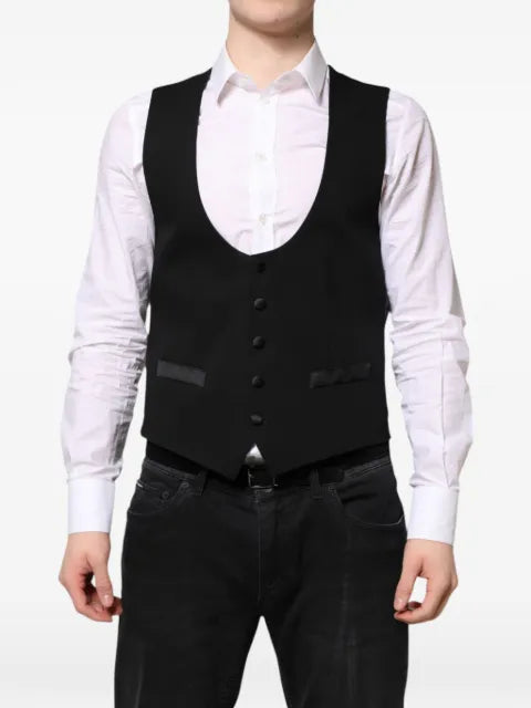 Dolce & Gabbana U-neck button-up waistcoat