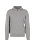 Brunello Cucinelli cashmere polo-collar sweater