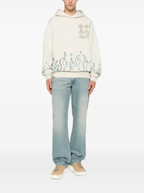 AMIRI Ma Quad flames oversized hoodie