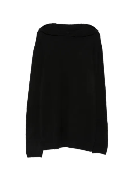 Rick Owens knitted hooded sweater