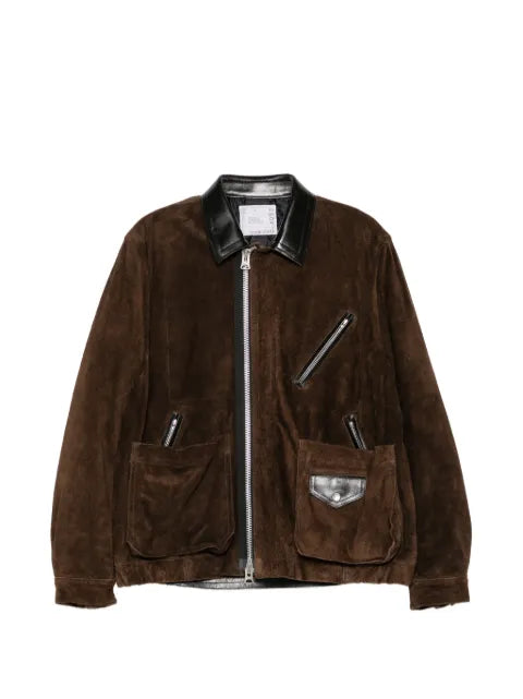 sacai suede blouson