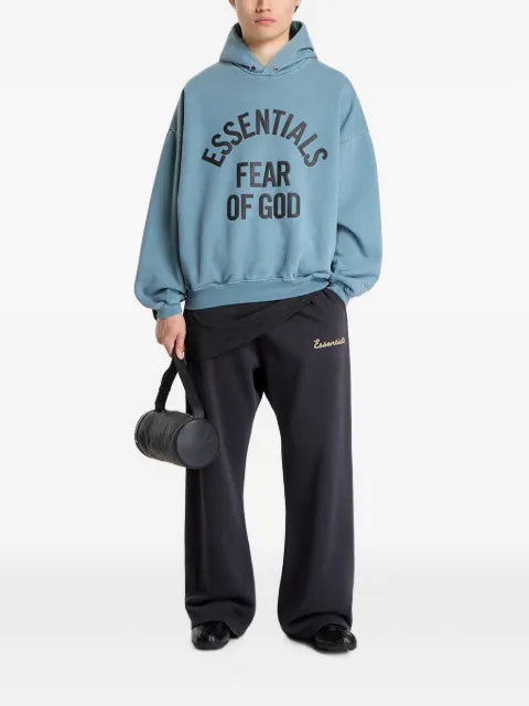 FEAR OF GOD ESSENTIALS Campus 90's logo-print hoodie