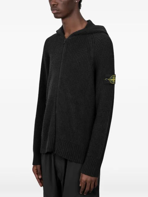Stone Island 5100005 full rib cotton bouclé jumper