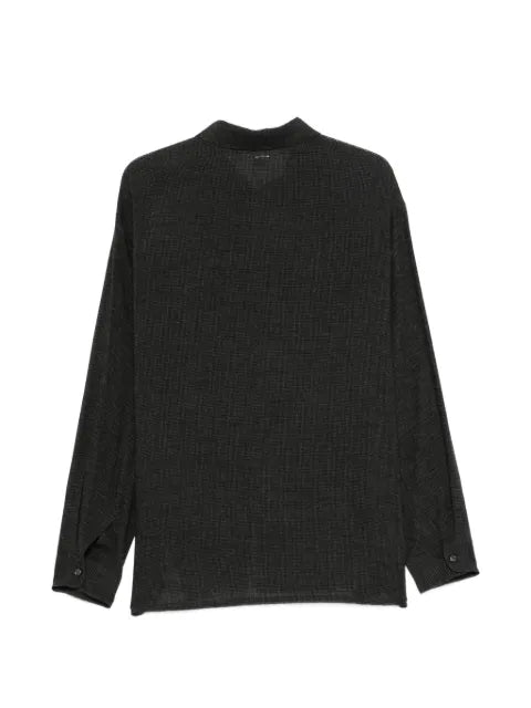 Post Archive Faction zip-up check-pattern jacket